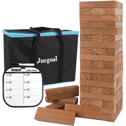 Giant wooden block stacking - wooden,